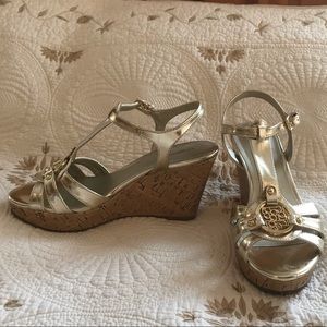 Liz Claiborne wedge sandals. Size 6.